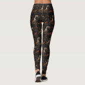 Cairn Terrier pompoenen Halloween eng Leggings (Achterkant)