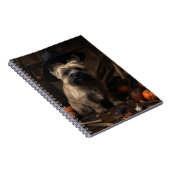 Cairn Terrier pompoenen Halloween eng Notitieboek (Rechterzijde)
