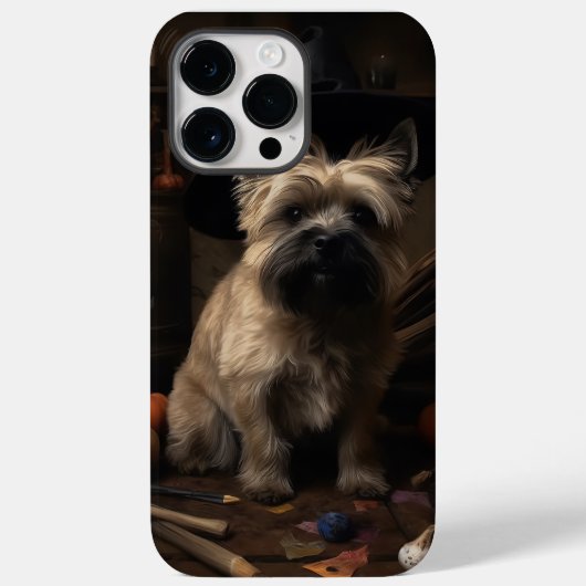 Cairn Terrier Pompoenen Halloween Griezelen Case-Mate iPhone Case (Achterkant)