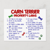 CAIRN TERRIER Property Laws 2 Briefkaart (Voorkant)