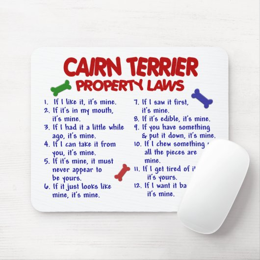 CAIRN TERRIER Property Laws 2 Muismat (Met muis)
