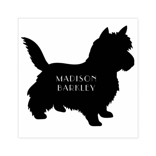 Cairn Terrier Puppy Dog Rubberstempel (Afrduk)