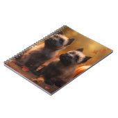 Cairn Terrier Puppy Herfst Delight Pompoen Notitieboek (Linkerzijde)