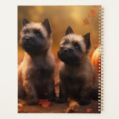 Cairn Terrier Puppy Herfst Delight Pompoen Planner (Achterkant)
