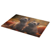 Cairn Terrier Puppy Herfst Delight Pompoen Snijplank (Hoek)