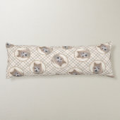 Cairn Terrier Puppy Schilderen Schattigee Originel Lichaamskussen (Achterkant)