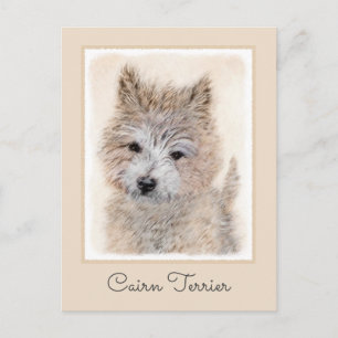 Cairn Terrier Puppy Schilderij - Originele Honden Briefkaart