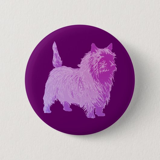 Cairn Terrier Ronde Button 5,7 Cm (Voorkant)