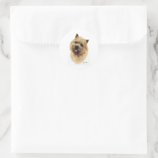 Cairn Terrier Ronde Sticker (Tas)