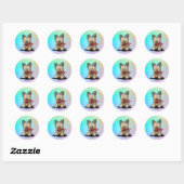 Cairn Terrier Ronde Sticker (Vel)