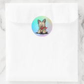 Cairn Terrier Ronde Sticker (Tas)