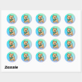 Cairn Terrier Ronde Sticker (Vel)