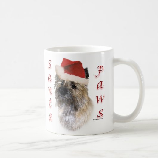 Cairn Terrier Santa Paws Koffiemok (Rechts)