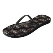 Cairn Terrier Sneeuw Slede Kerst Decoratie Teenslippers (Schuin)