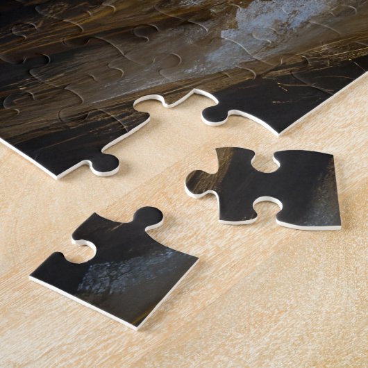 Cairn Terrier Snowy Sleigh Kerst Decor Legpuzzel (Zijkant)