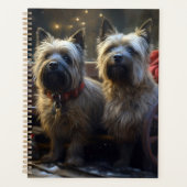 Cairn Terrier Snowy Sleigh Kerst Decor Planner (Voorkant)