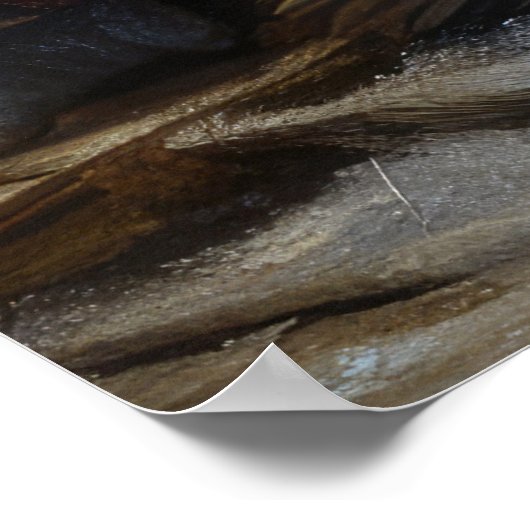 Cairn Terrier Snowy Sleigh Kerst Decor Poster (Hoek)