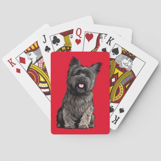 Cairn Terrier Speelkaarten (Achterkant)