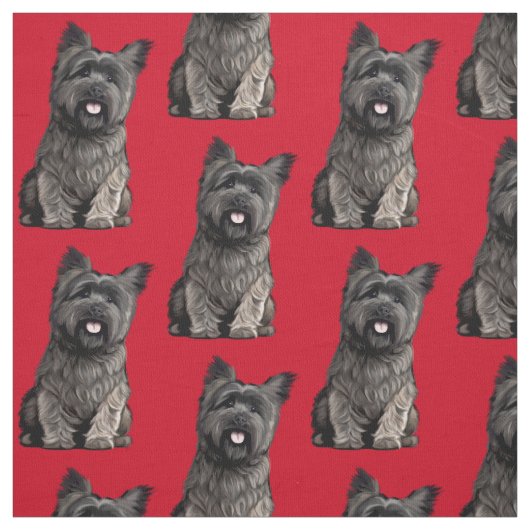 Cairn Terrier Stof (Swatch)
