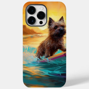Cairn Terrier Strand Surfen Schilderij Case-Mate iPhone 14 Pro Max Hoesje