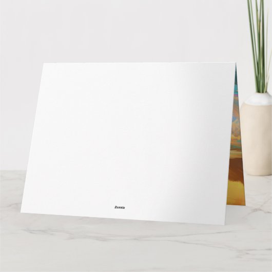 Cairn Terrier Strand Surfen Schilderij Kaart (Achterkant)