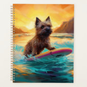 Cairn Terrier Strand Surfen Schilderij Planner (Voorkant)
