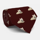 Cairn Terrier (Tarwe) - liggend Stropdas (Opgerold)