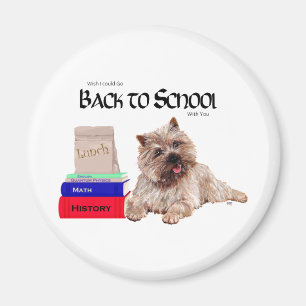 Cairn Terrier Terug naar School Magneet