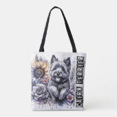 Cairn Terrier Tote Bag (Achterkant)