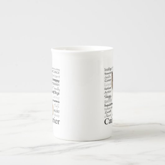 Cairn Terrier Traits Bone China Mok (Voorkant)