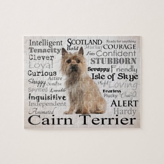 Cairn Terrier Traits Puzzle Legpuzzel (Horizontaal)