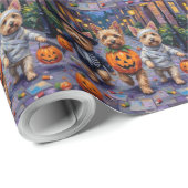 Cairn Terrier Trick-or-Treating Halloween kostuums Cadeaupapier (Rol Hoek)