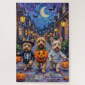 Cairn Terrier Trick-or-Treating Halloween kostuums Legpuzzel (Verticaal)