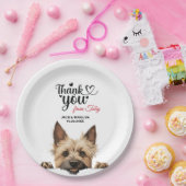 Cairn Terrier Trouwreceptie Papieren Bordje (Feest)