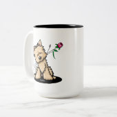 Cairn Terrier Tweekleurige Koffiemok (Voorkant links)
