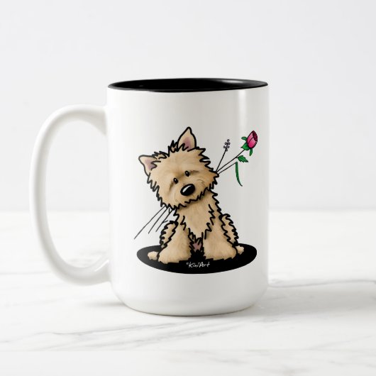 Cairn Terrier Tweekleurige Koffiemok (Links)