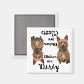 Cairn Terrier Vaatwasser Magneet (Voorkant / Achterkant)