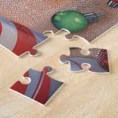 Cairn Terrier Vakantie Bakken: Feestelijke Kerstmi Legpuzzel (Zijkant)