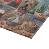 Cairn Terrier Vakantie Bakken: Feestelijke Kerstmi Snijplank (Hoek)