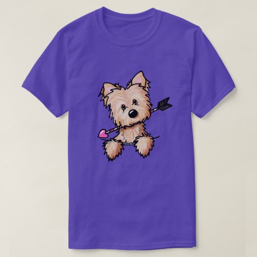 Cairn Terrier Valentijn Cupid T-Shirt (Design voorkant)