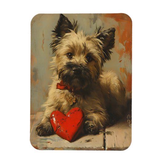 Cairn Terrier  Valentijnsdag Magneet (Verticaal)