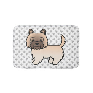 Cairn Terrier van tarwekleur Cute Cartoon-hond Badmat