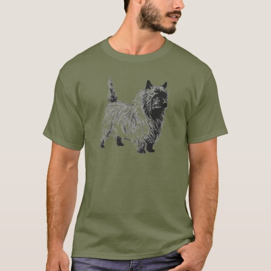 Cairn Terrier - Vintage T-shirt (Voorkant)