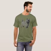 Cairn Terrier - Vintage T-shirt (Voorkant volledig)