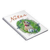 Cairn Terrier Voetbal Notitieboek (Rechterzijde)