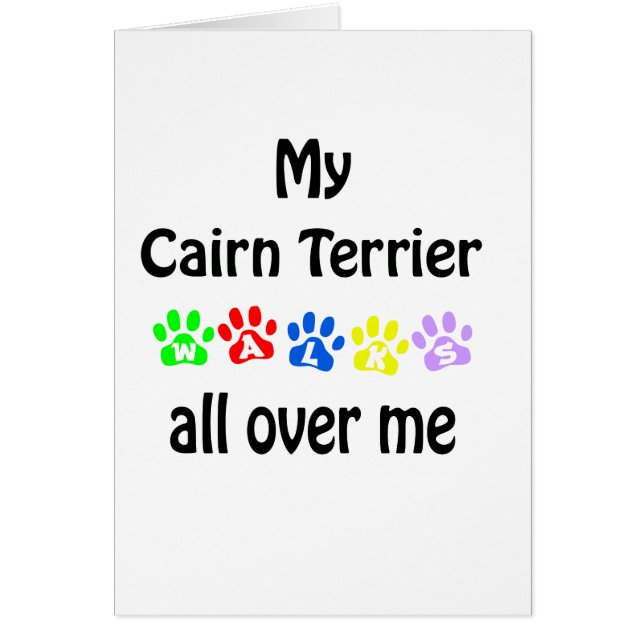 Cairn Terrier Wandelingen Ontwerp (Voorkant)