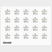 Cairn Terrier Wandelingen Ontwerp Ronde Sticker (Vel)
