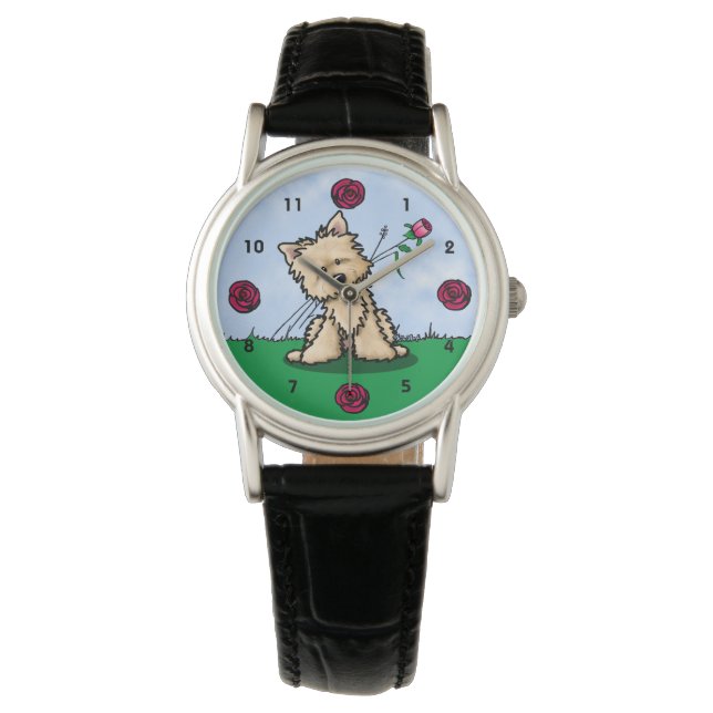 Cairn Terrier Watch Horloge (Voorkant)