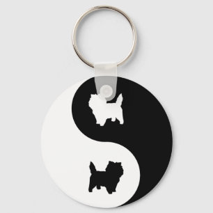 Cairn Terrier Yin Yang Sleutelhanger