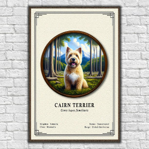 Cairn Terrier Zoölogische Serie Poster